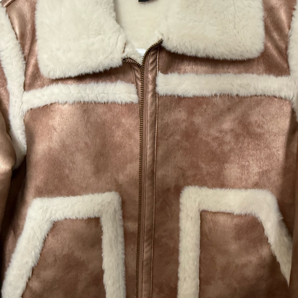 French Connection Shearling Jacket - Picture 6 of 11